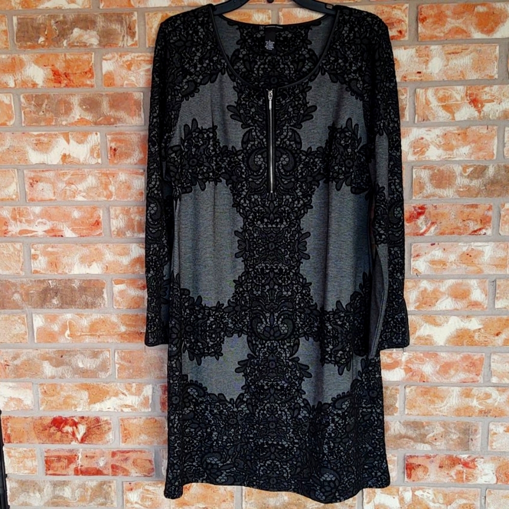 INC Lace Embroidered Dress